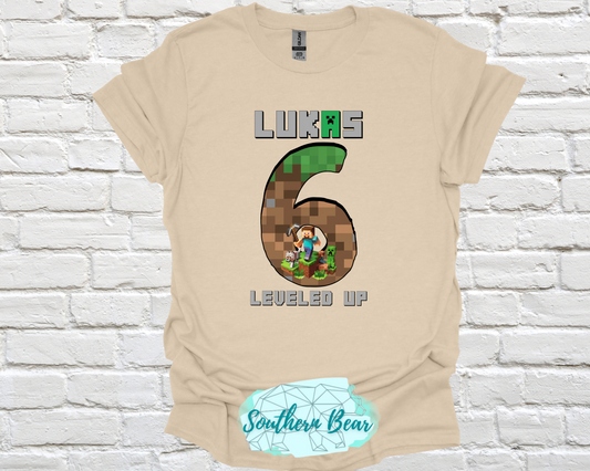 Mine Craft Birthday - Leveling up