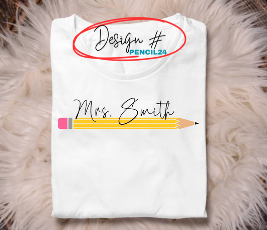 Teacher Pencil Shirt