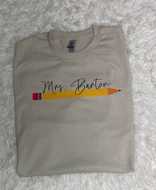 Teacher Pencil Shirt