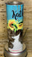 Skinny 20 oz. Sunflower, cow print, teal wood