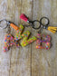 Alphabet letter keychain: Epoxy