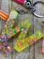 Alphabet letter keychain: Epoxy