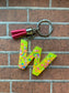 Alphabet letter keychain: Epoxy