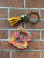 Alphabet letter keychain: Epoxy