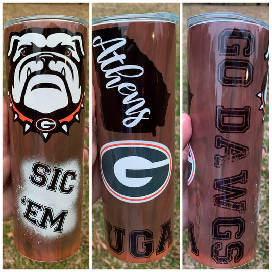 Skinny 20 oz.: GA Sublimation design