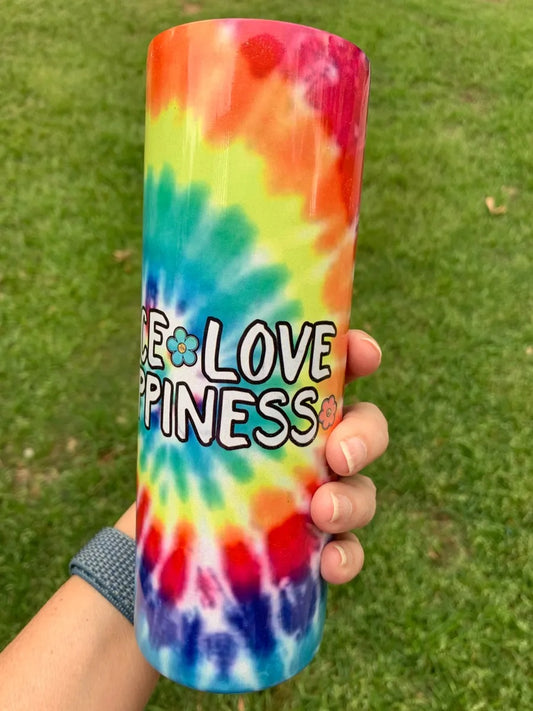 Skinny 20 oz. Tye-Day Rainbow